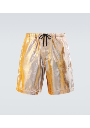 Dries Van Noten Metallic shorts