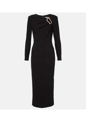 Roland Mouret Asymmetric crepe midi dress