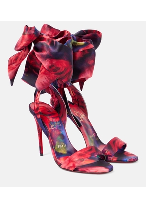 Christian Louboutin Sandale Du Desert 100 satin crepe sandals