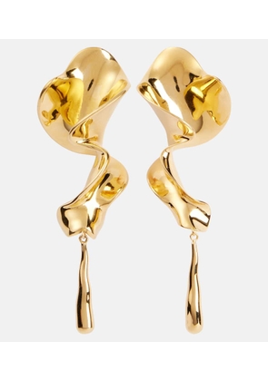 Khaite Tidal gold-plated drop earrings