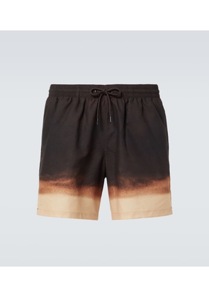 Dries Van Noten Ombre swim trunks
