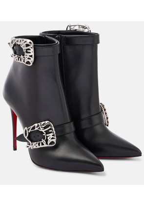 Christian Louboutin Giddylina 100 leather ankle boots