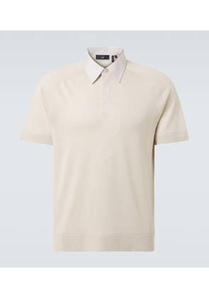 Dunhill Linen and silk polo shirt