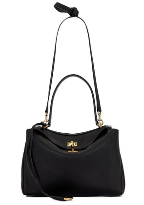 Balenciaga Rodeo Small Grained Leather Top Handle Bag in Black - Black. Size all.