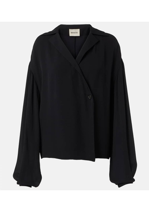 Khaite Ashton silk top