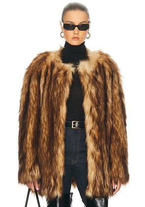 A.L.C. Bria Coat in Brown - Brown. Size L (also in S).