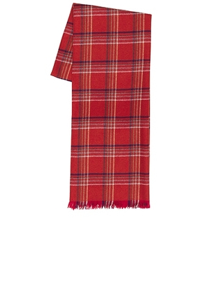 BODE Gable Plaid Scarf in Red - Red. Size all.