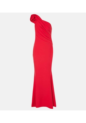 Safiyaa Tanna one-shoulder crepe gown