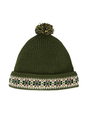 BODE Moritz Hat in Green Multi - Olive. Size all.