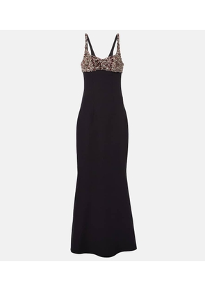 Safiyaa Crystal-embellished gown
