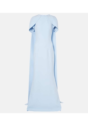 Safiyaa Ginko caped crepe gown