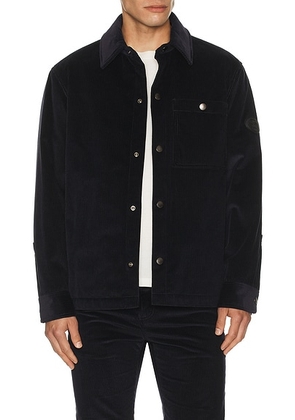 Burberry Onslow Cord Overshirt in Twilight Blue - Navy. Size L (also in M, S, XXL/2X).