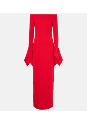 Solace London Amalie off-shoulder gown