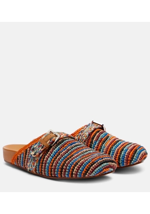 Clergerie Quinta raffia mules