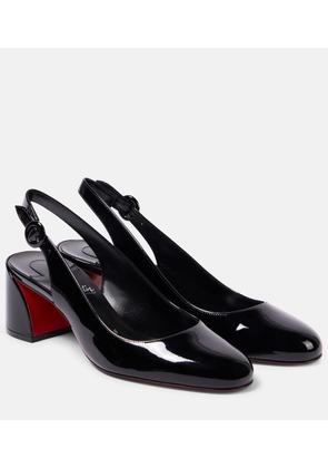 Christian Louboutin So Jane 55 patent leather slingback pumps