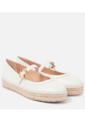 Gianvito Rossi Elda leather Mary Jane flats