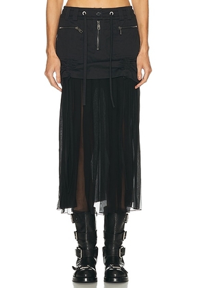Dolce & Gabbana Midi Skirt in Black - Black. Size 36 (also in 40).