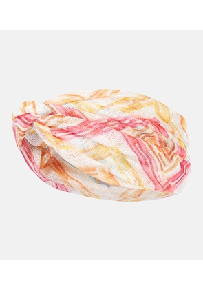 Missoni Zigzag lame head wrap