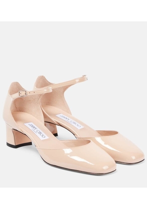 Jimmy Choo Pixie 45 patent leather Mary Jane pumps