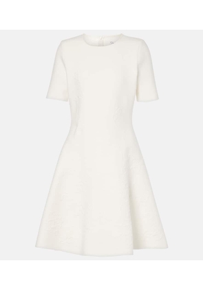 Oscar de la Renta Bridal floral jacquard minidress