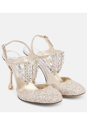 Jimmy Choo Verity 95 glitter pumps