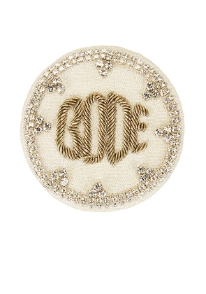 BODE Willow Brooch in White - White. Size all.