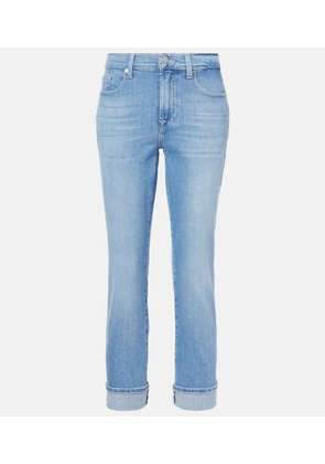 7 For All Mankind Mid-rise skinny jeans