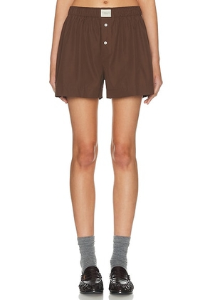 Comme Si La Boxer Classica Short in Brown - Brown. Size L (also in M, S, XL, XS).