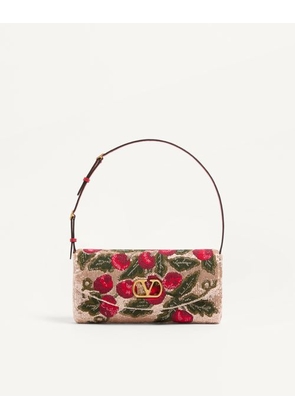 Valentino Garavani Valentino Garavani DeVain Embroidered Small Shoulder Bag Woman MULTICOLOUR UNI