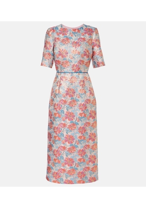 Markarian Metallic brocade cocktail dress