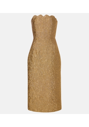 Markarian Marcella floral brocade cocktail dress