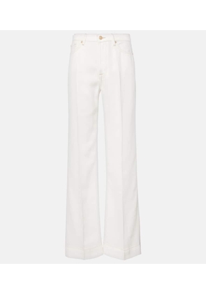 7 For All Mankind Mid-rise wide-leg jeans