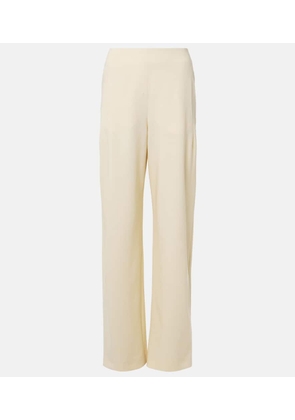 Fforme Larissa high-rise wool-blend wide-leg pants