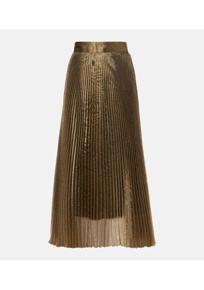 Dolce&Gabbana Jacquard plisse midi skirt