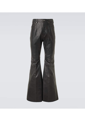 Rick Owens Bolan leather flared pants