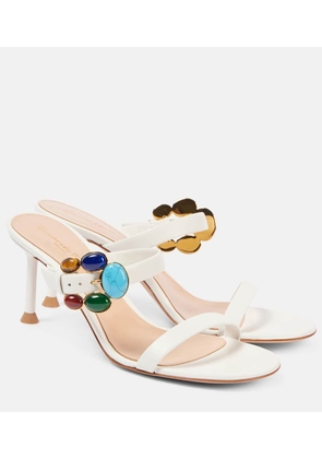 Gianvito Rossi 70 embellished leather mules