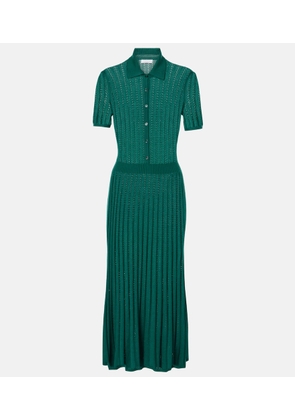 Gabriela Hearst Knitted cashmere and silk shirt dress