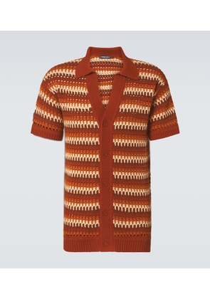 Frescobol Carioca Pinto crochet cotton shirt