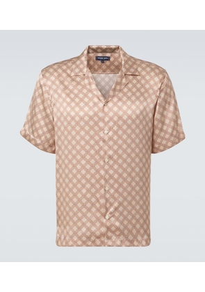 Frescobol Carioca Roberto printed silk bowling shirt