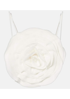 Blumarine Floral crop top