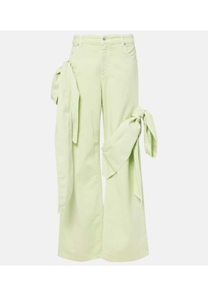 Blumarine Draped straight jeans