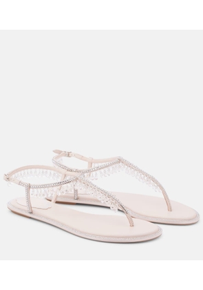 Rene Caovilla Chandelier embellished thong sandals
