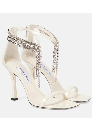 Jimmy Choo Verity 100 embellished leather sandals