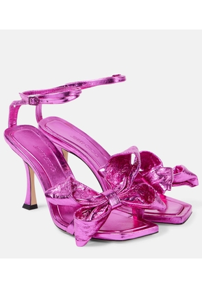 Jimmy Choo Staz 90 metallic leather sandals