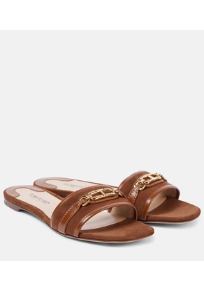 Tom Ford Whitney Stadium T leather slides