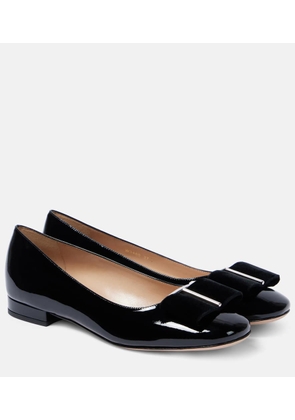 Tom Ford Audrey bow-detail patent leather ballet flats