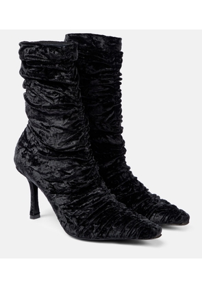 Jimmy Choo Lotta 85 velvet ankle boots