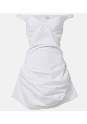 Magda Butrym Off-shoulder cotton minidress