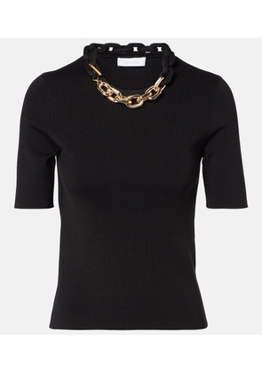 Rabanne Silk and cotton-blend top