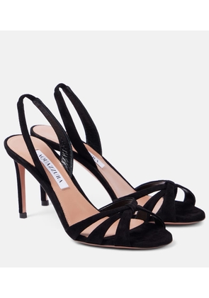 Aquazzura Tati 85 suede sandals